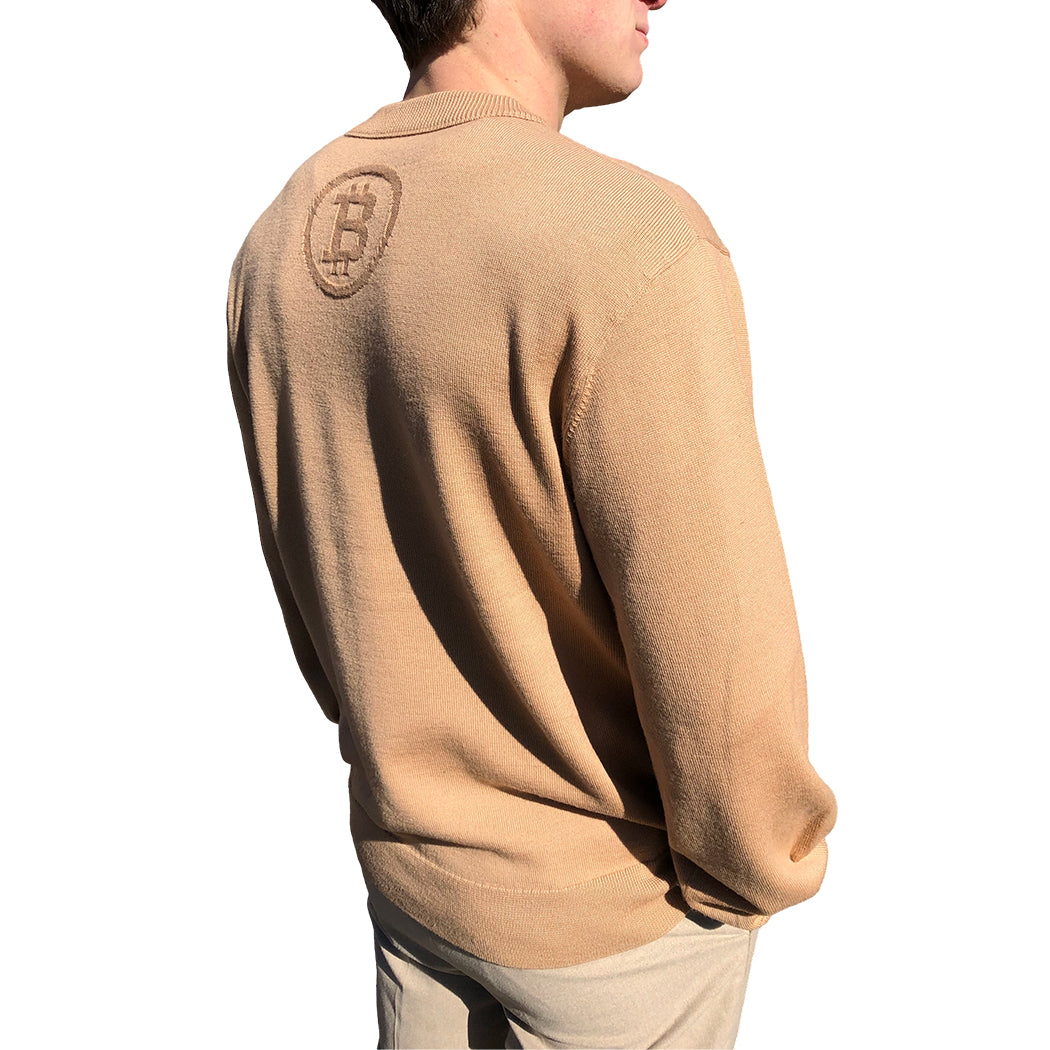 CALIX BITCOIN MERINO CREW NECK PULLOVER