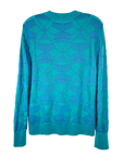 DELTA MERINO CREW NECK PULLOVER in TEAL JADE