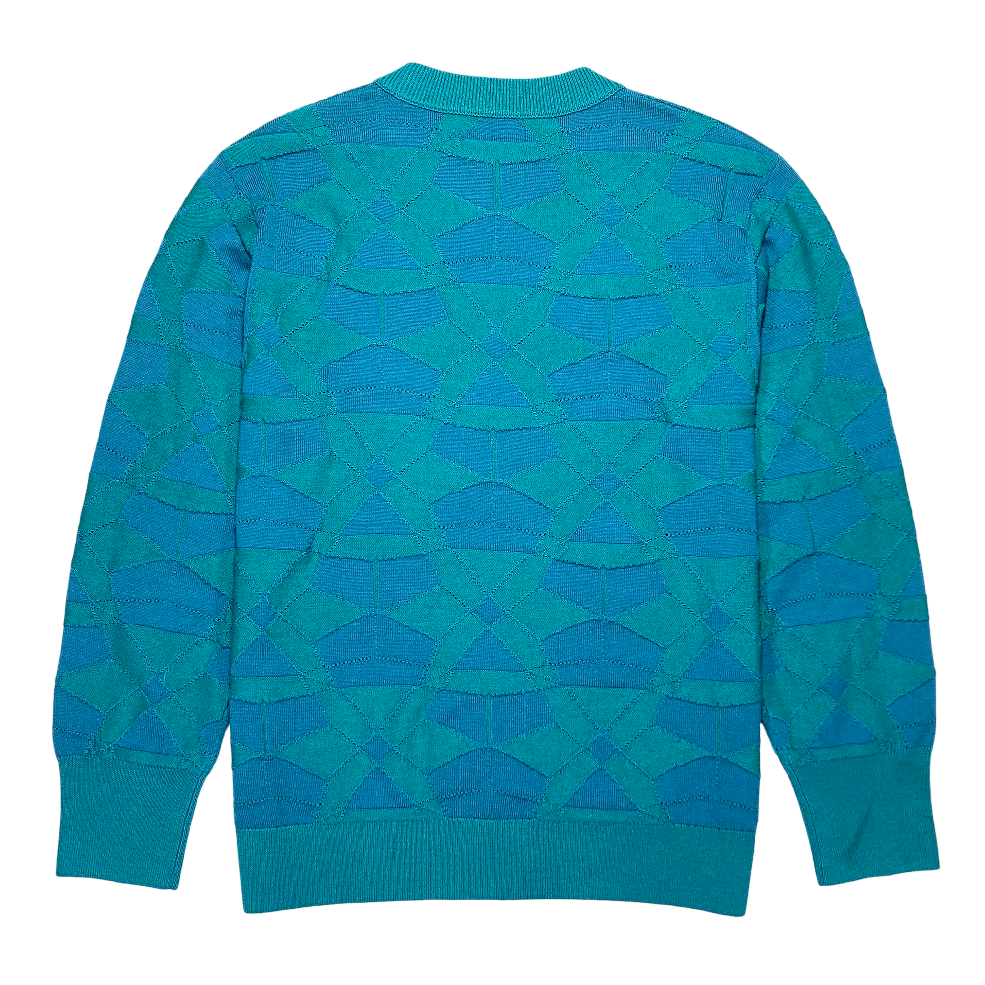 DELTA MERINO CREW NECK PULLOVER in TEAL JADE