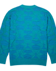 DELTA MERINO CREW NECK PULLOVER in TEAL JADE