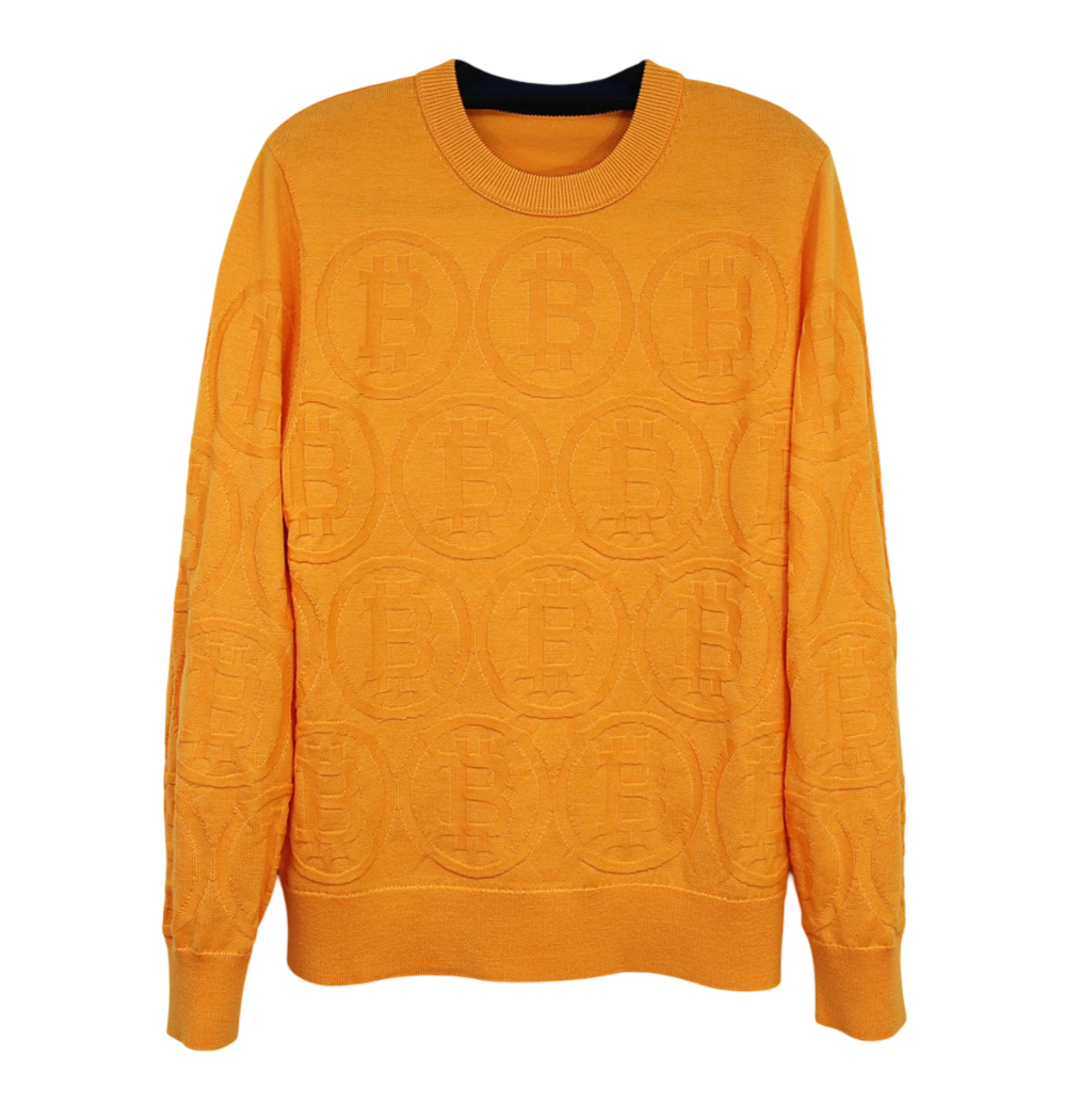 ORION BITCOIN MERINO CREW NECK PULLOVER