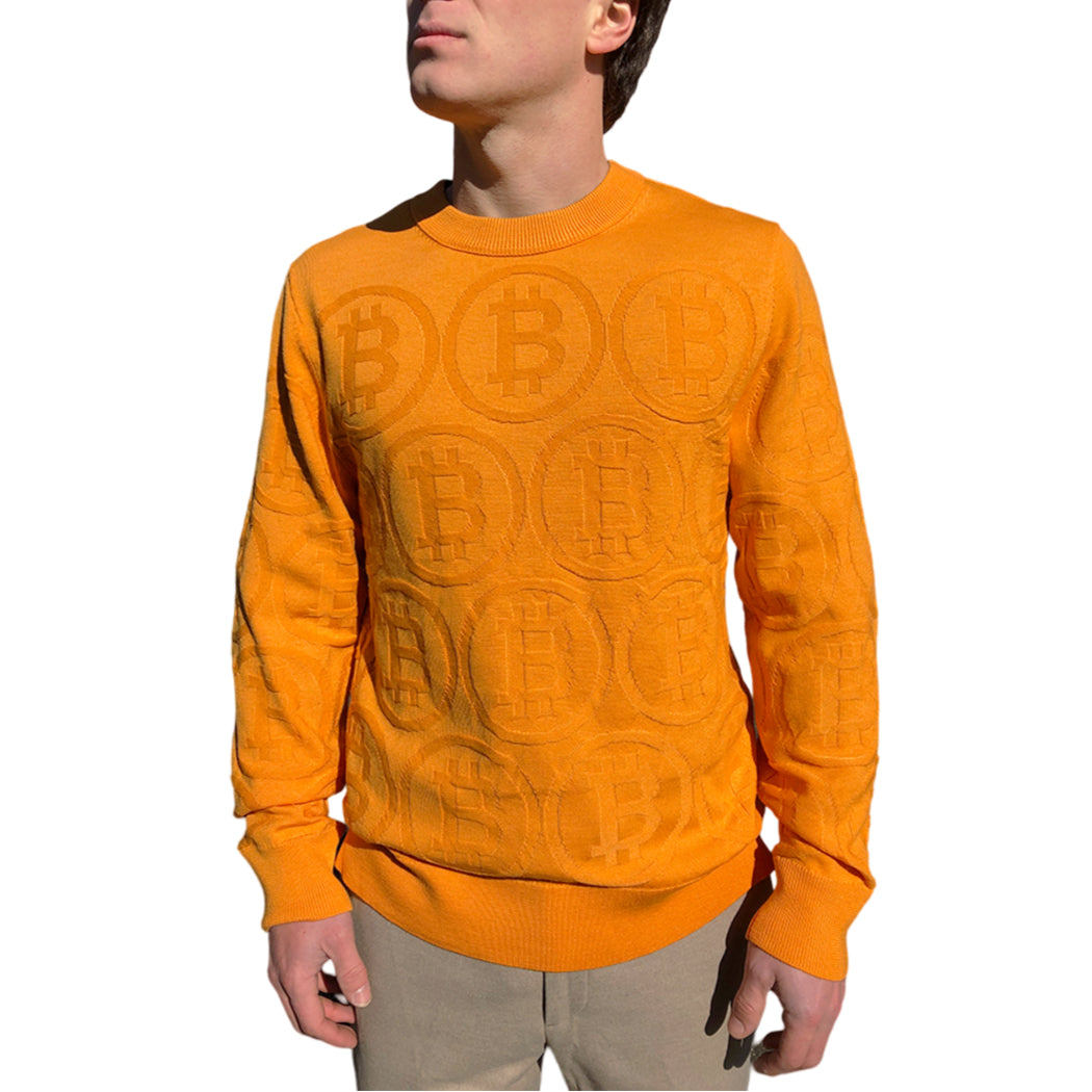 ORION BITCOIN MERINO CREW NECK PULLOVER