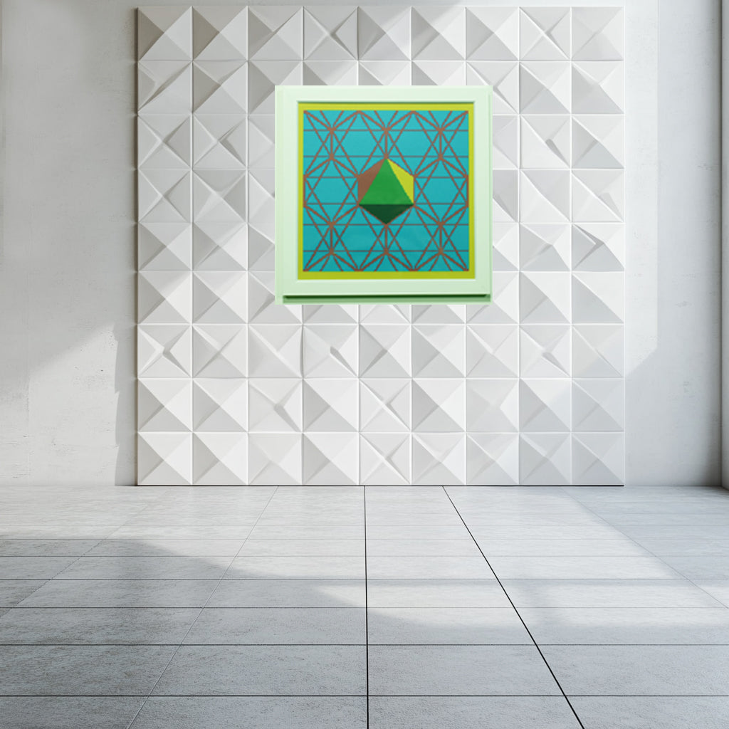 Platonic Solids Editions 8&quot;x8&quot; Framed Print OCTAHEDRON