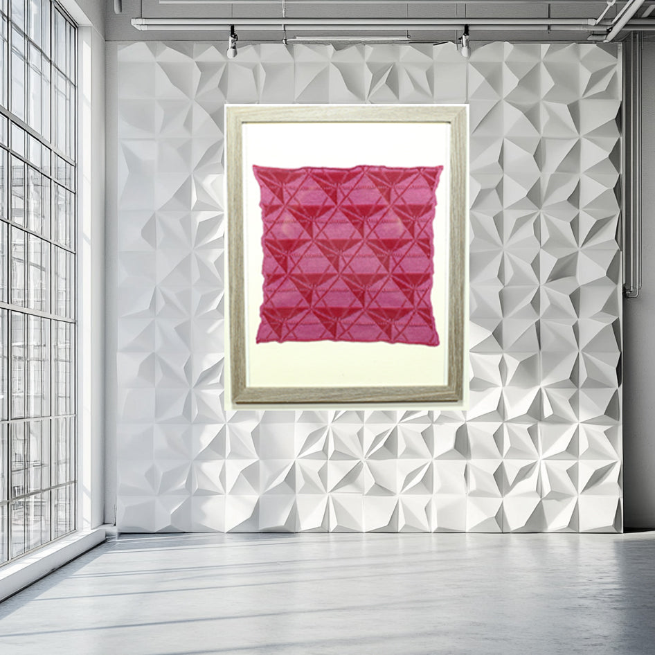 Platonic Solids Editions 11&quot;x14&quot; Framed Stitch OCTAHEDRON 15